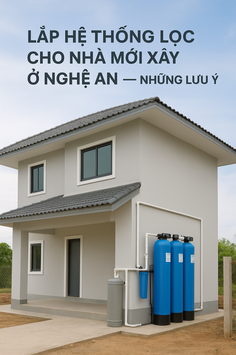 Lắp hệ thống lọc cho nhà mới xây ở Nghệ An — Những lưu ý quan trọng