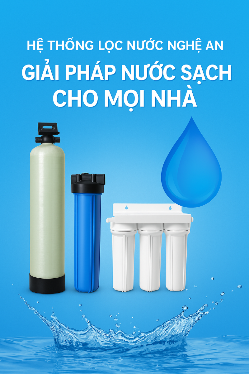 Hệ thống lọc nước Nghệ An — Giải pháp cho nguồn nước sinh hoạt sạch