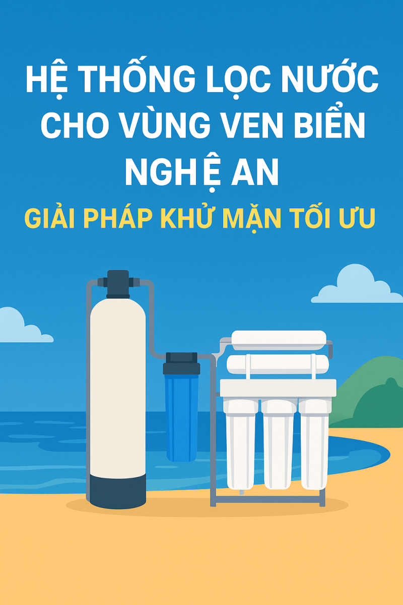 Hệ thống lọc nước cho vùng ven biển Nghệ An – Giải pháp khử mặn tối ưu cho mọi gia đình