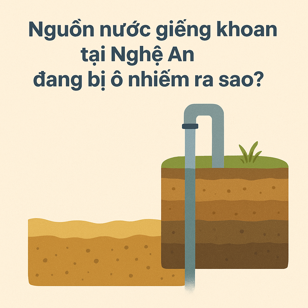 Nguồn nước giếng khoan tại Nghệ An đang bị ô nhiễm ra sao?