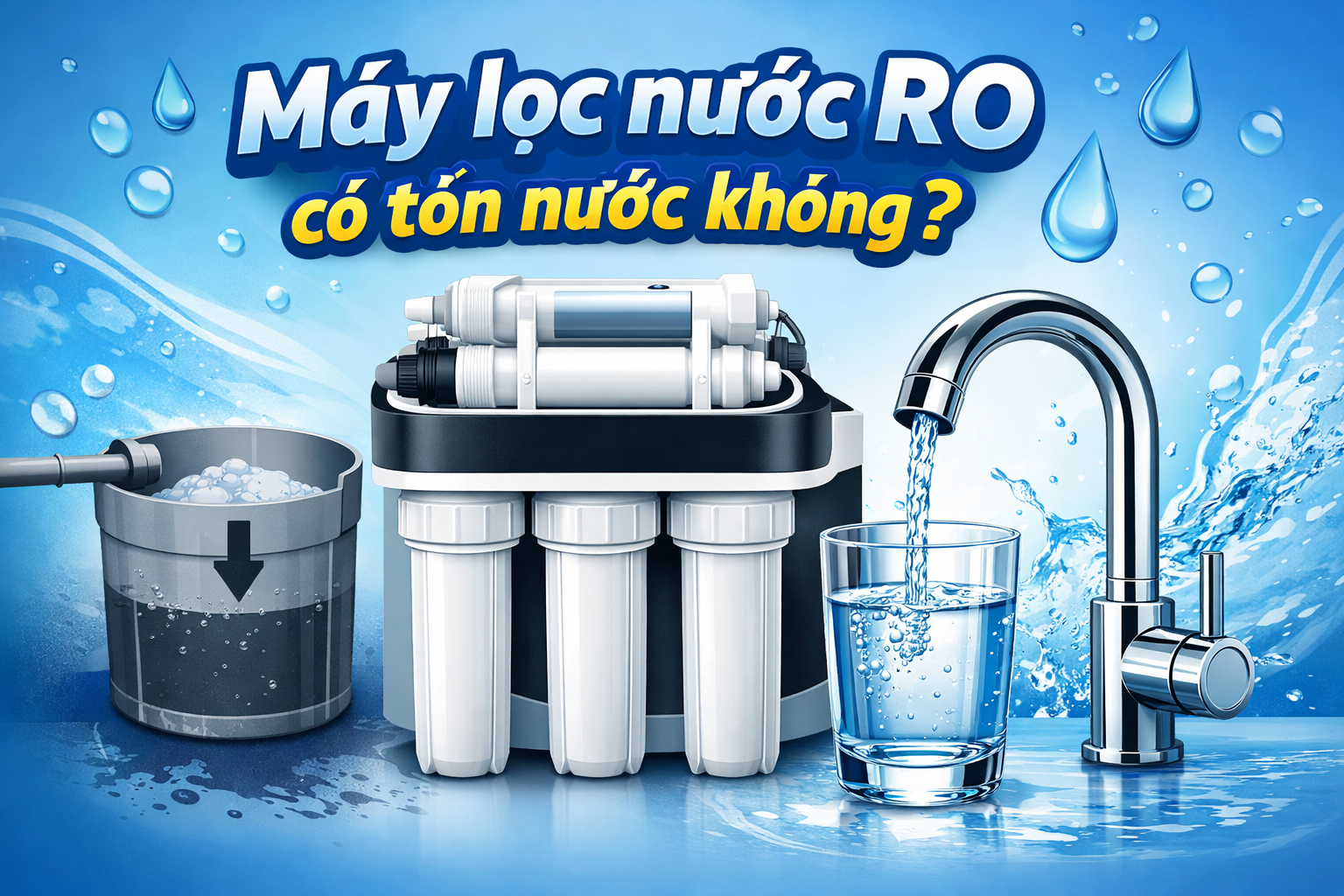 Máy lọc nước RO có tốn nước không?