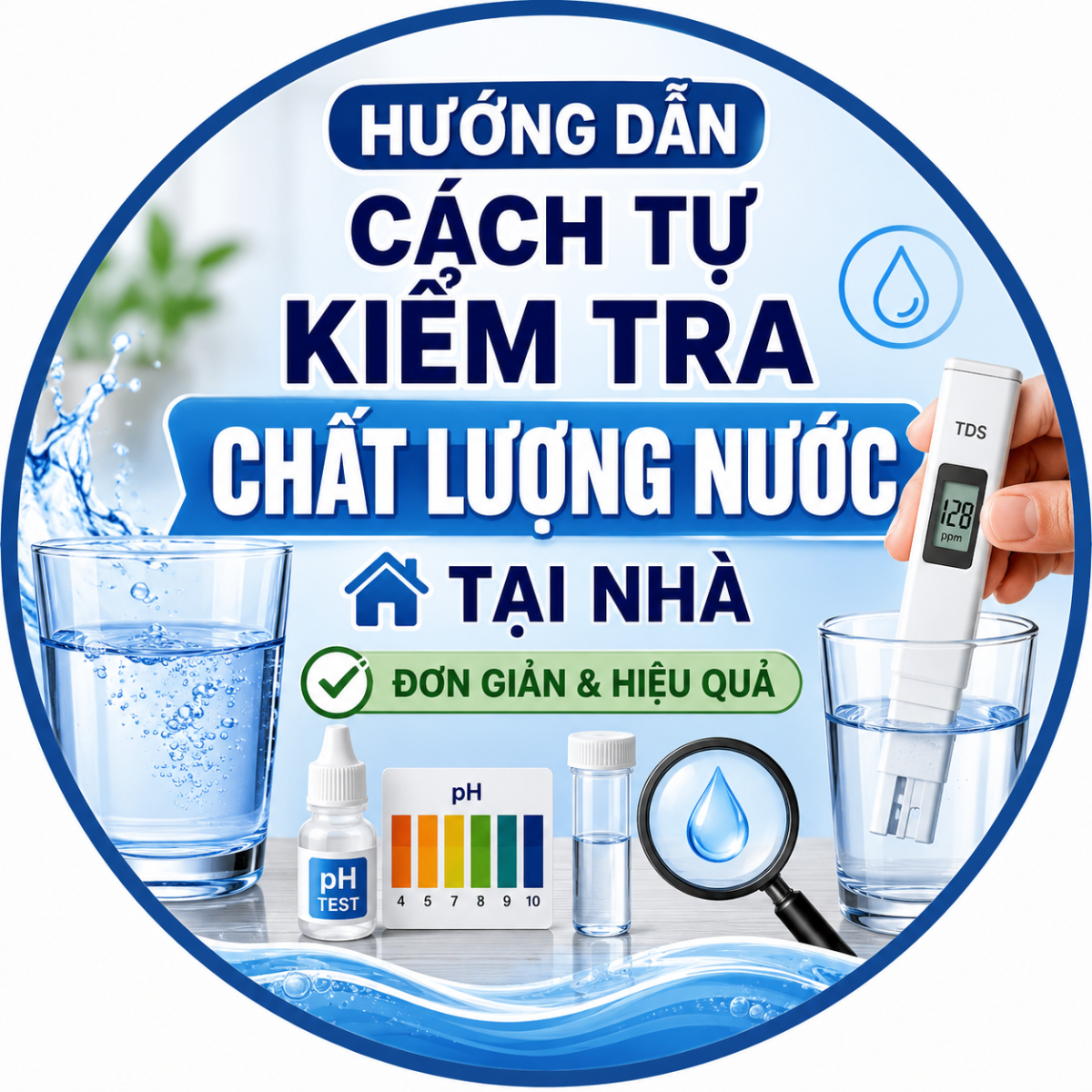 Hướng Dẫn Cách Tự Kiểm Tra Chất Lượng Nước Tại Nhà Đơn Giản & Hiệu Quả