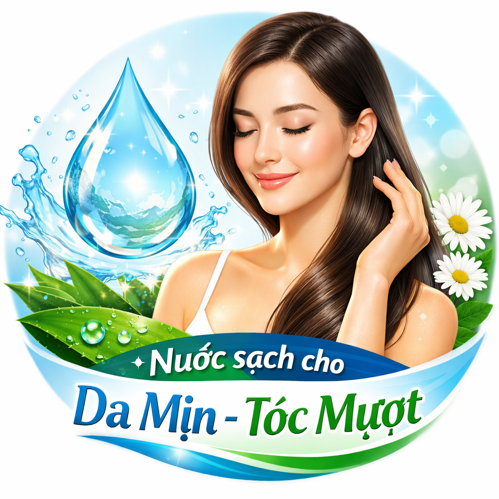 Nước sạch giúp da mịn hơn, tóc ít khô xơ và giảm kích ứng