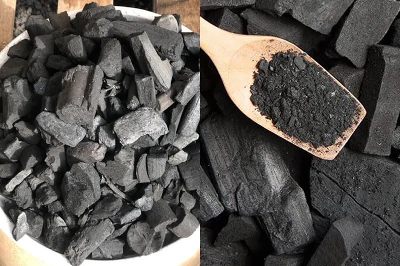 Cách phân biệt than hoạt tính và than thường.