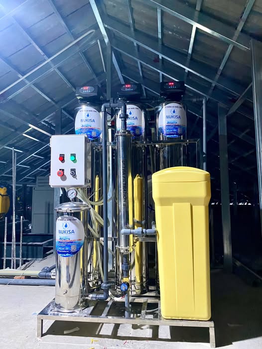 Lắp đặt hệ thống lọc tổng 3 cột Inox sus 304 cho nhà anh Trung - TP Vinh