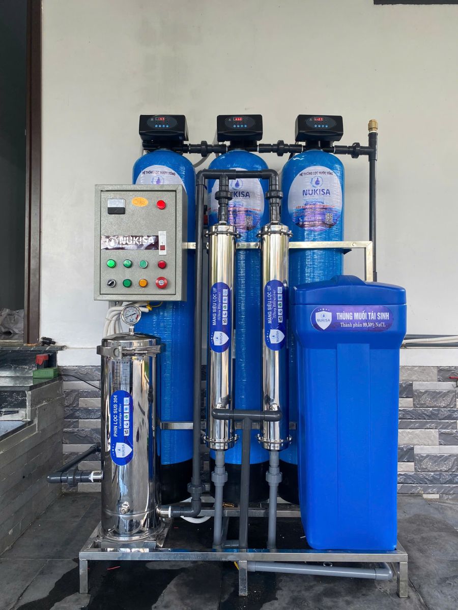 hệ thống lọc tổng 3 cột van tự động