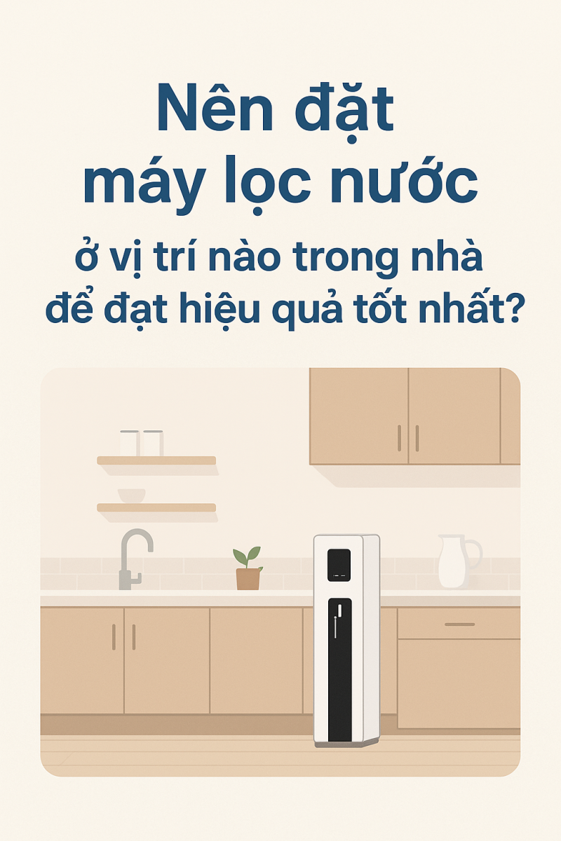 Nên đặt máy lọc nước ở vị trí nào trong nhà để đạt hiệu quả tốt nhất?