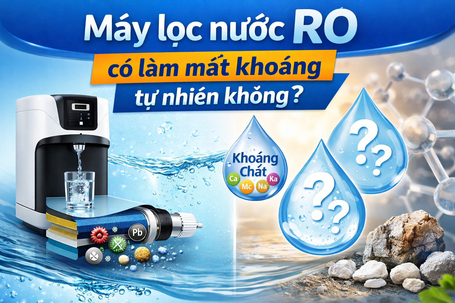Máy lọc nước RO có làm mất khoáng tự nhiên không?